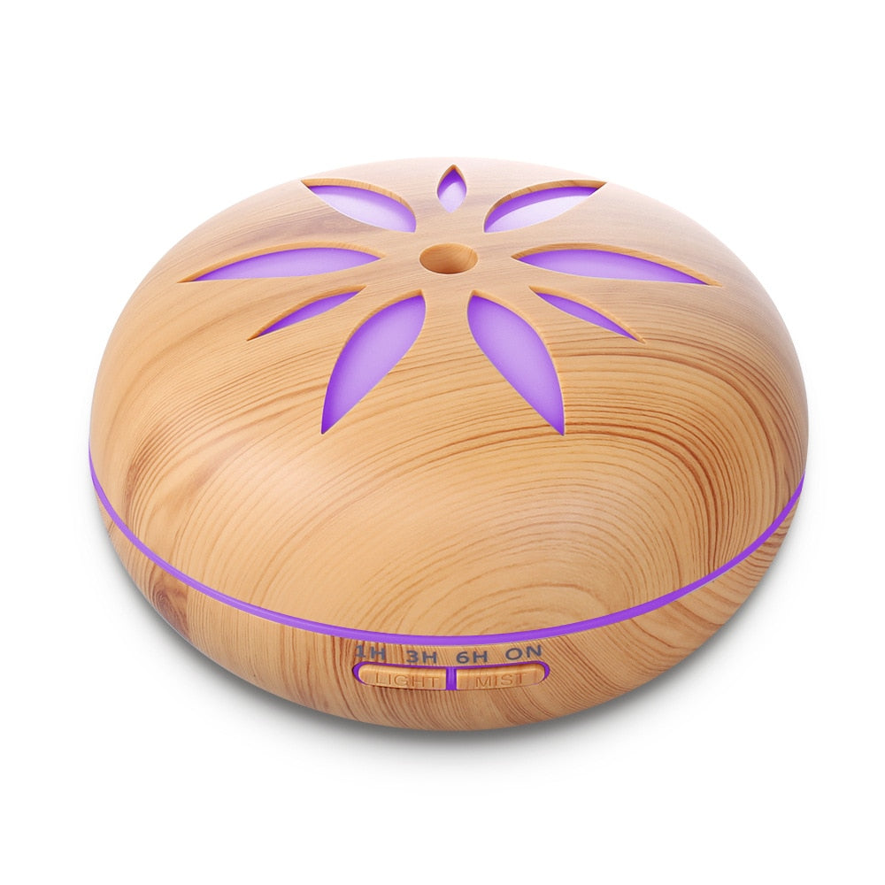 Wooden Flower Essential Oil Diffuser