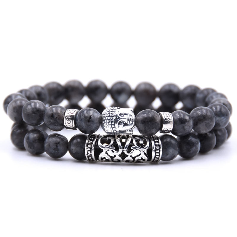 Stone Buddha Bracelet Set