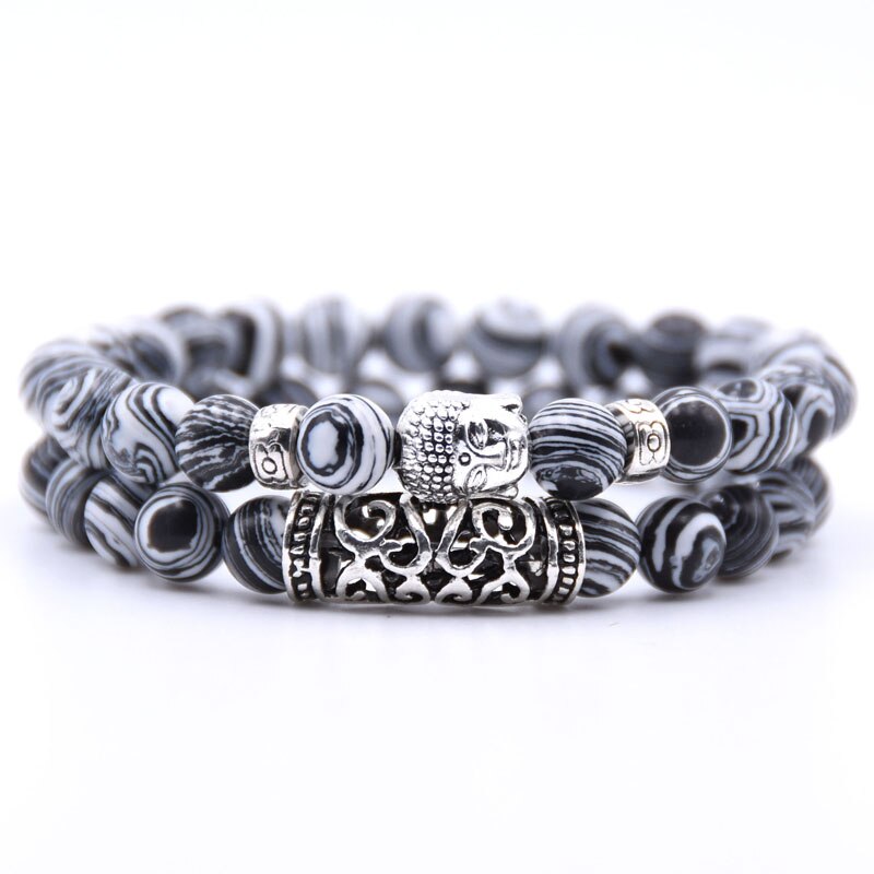 Stone Buddha Bracelet Set