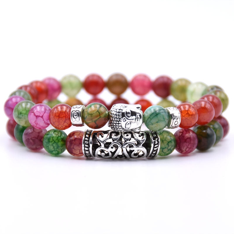 Stone Buddha Bracelet Set