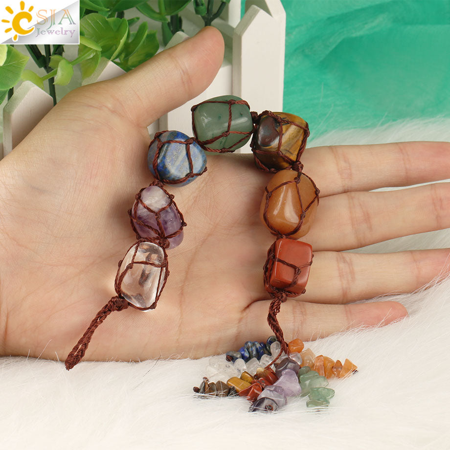 7 Chakra Irregular Car Hanging Decoration