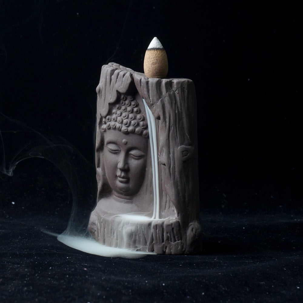 Backflow Incense Burner Buddha Statue