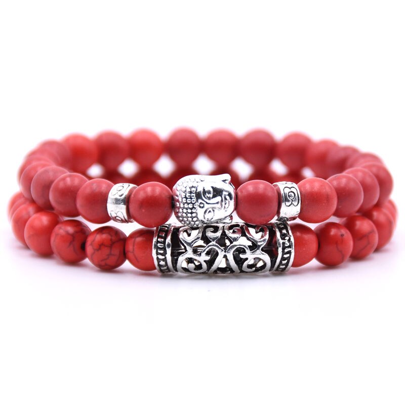 Stone Buddha Bracelet Set