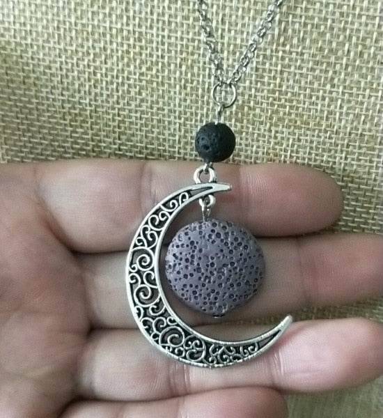 Lava Stone Essential Oil Diffuser Necklace