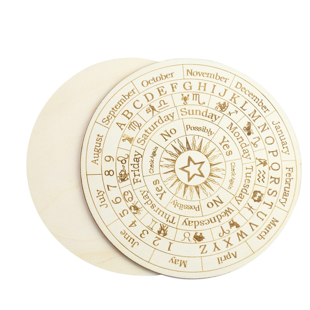 Wooden Twelve Constellation Divination Board