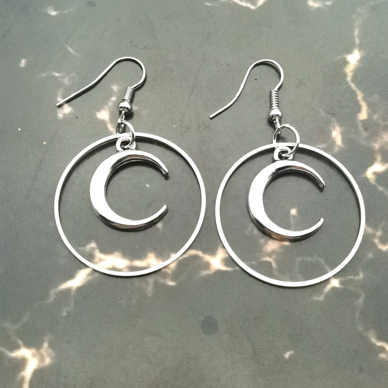 Witch Crescent Earrings