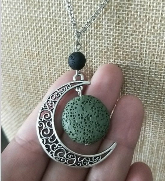 Lava Stone Essential Oil Diffuser Necklace