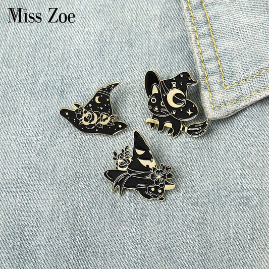 Wiccan Cat Pin