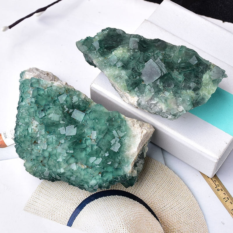 Green Fluorite cluster