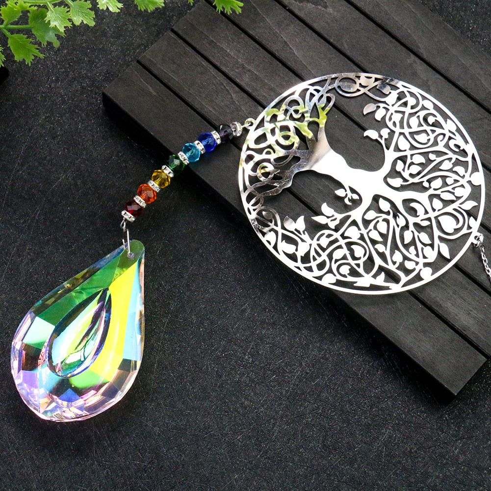 Chakra Tree of Life Sun Catcher