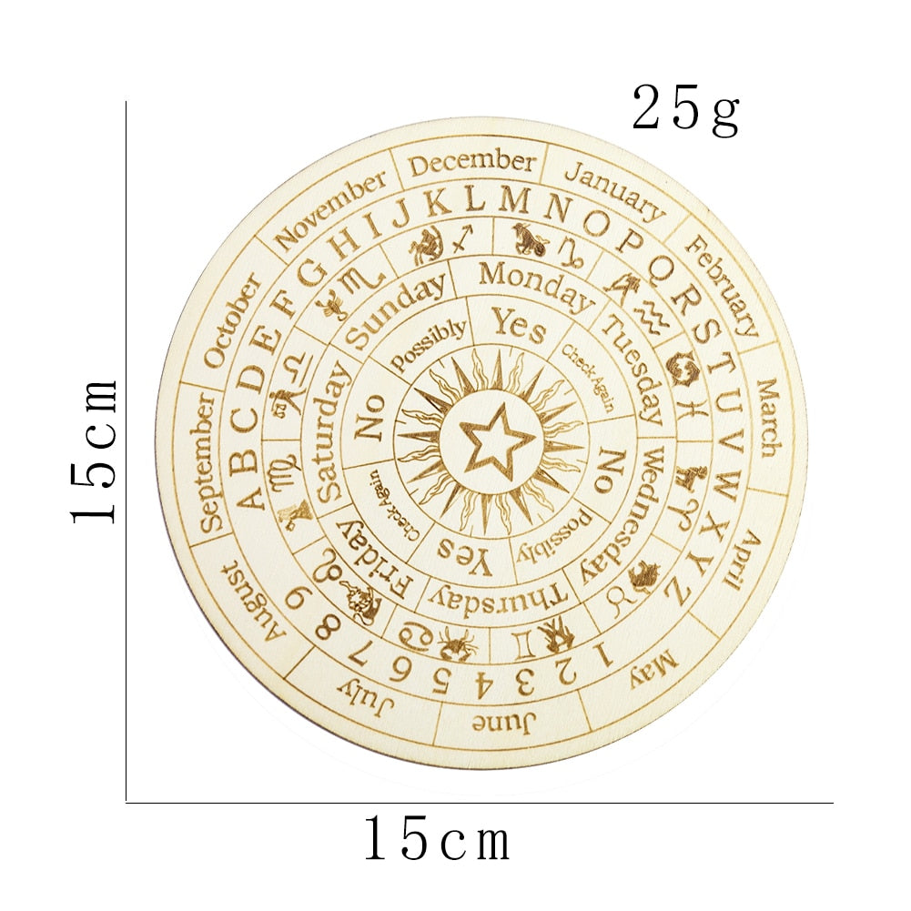 Wooden Twelve Constellation Divination Board