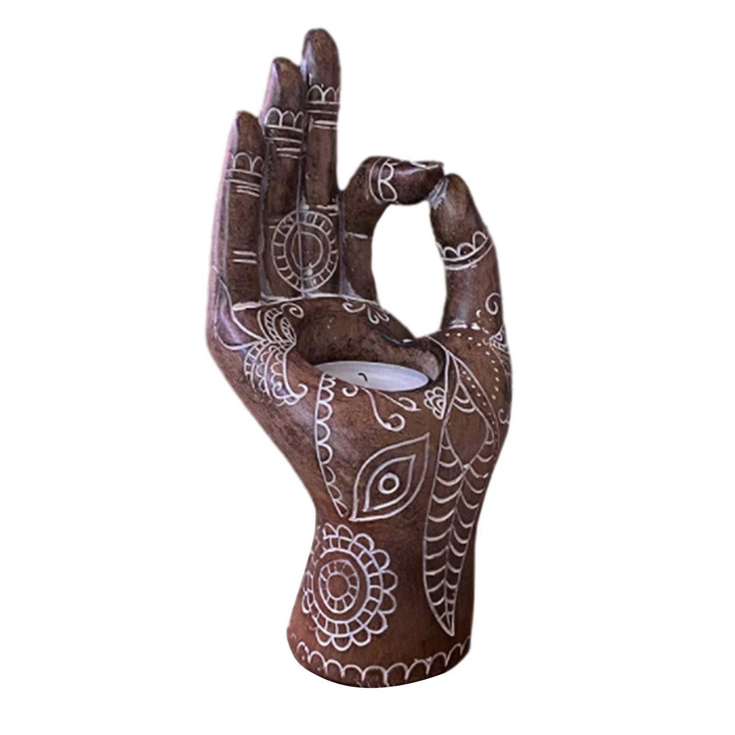 1pc Mudra Hand Candle Holder