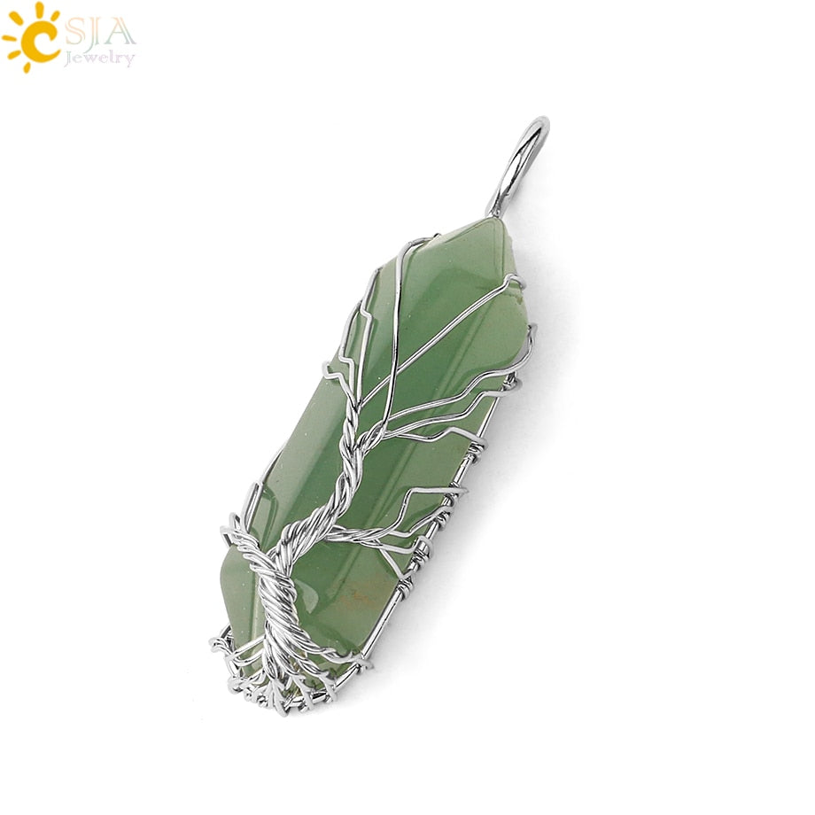 Tree of Life Crystal Necklace