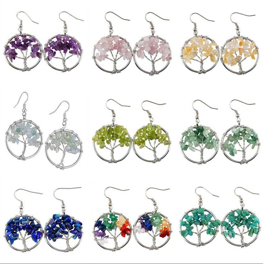 Tree of Life Dangle Earrings