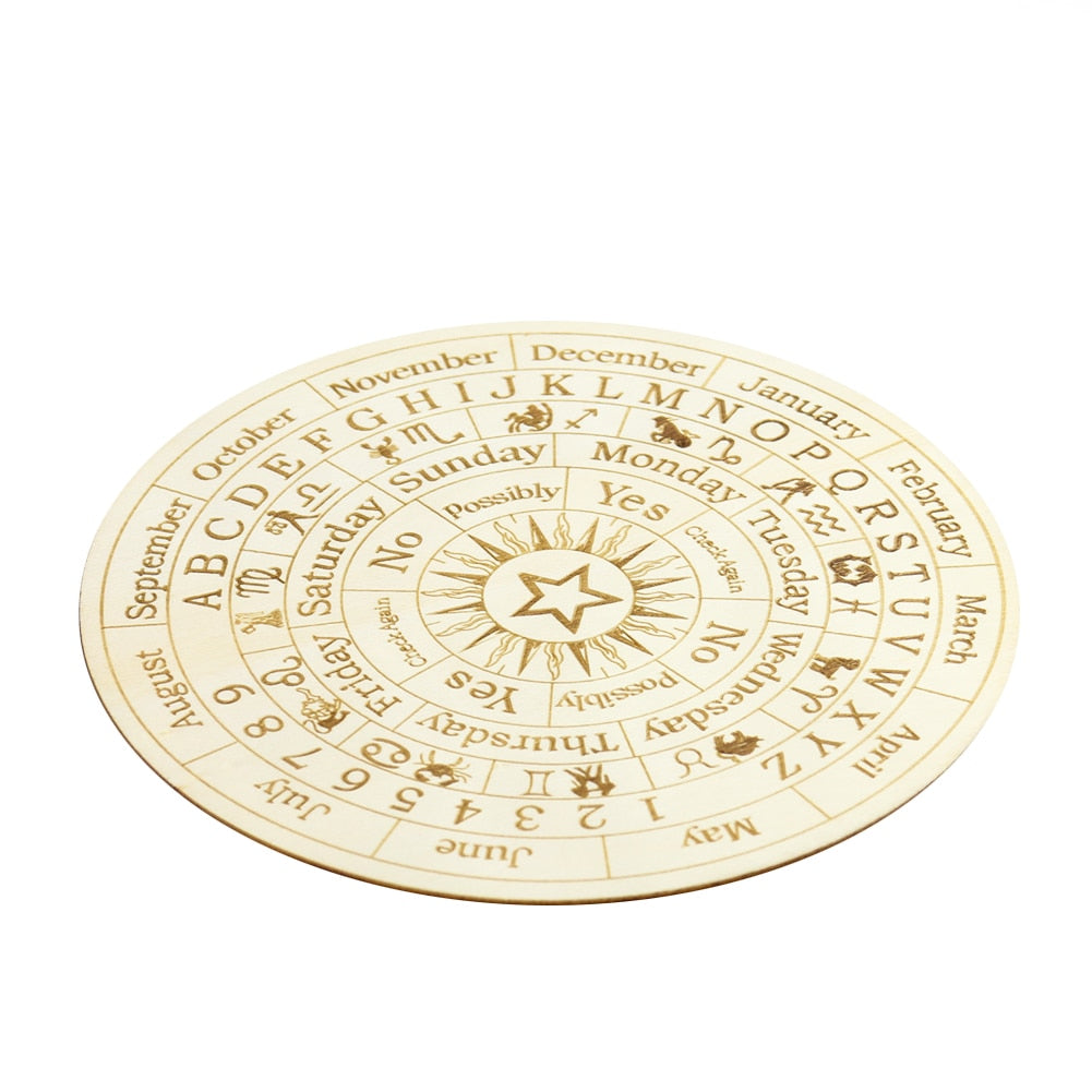 Wooden Twelve Constellation Divination Board