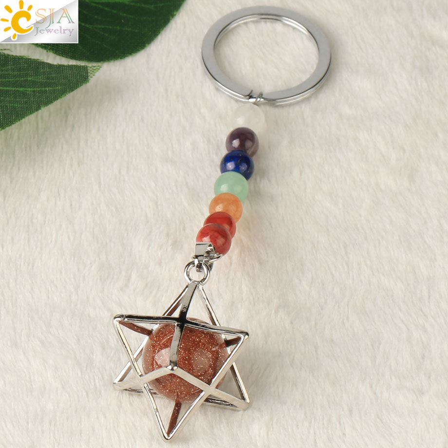 Chakra Key Chain Ring