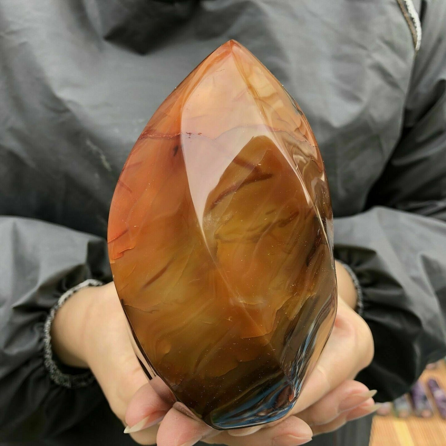 80-550g Natural Carnelian Jasper Flame