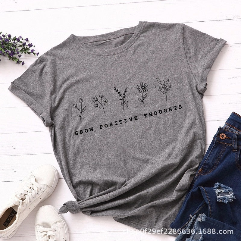 Flower Plants Print Tee