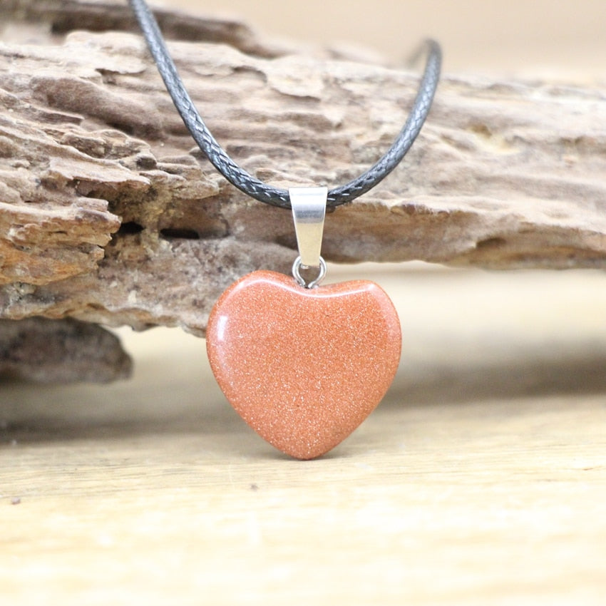 Heart Shape Stone Necklace