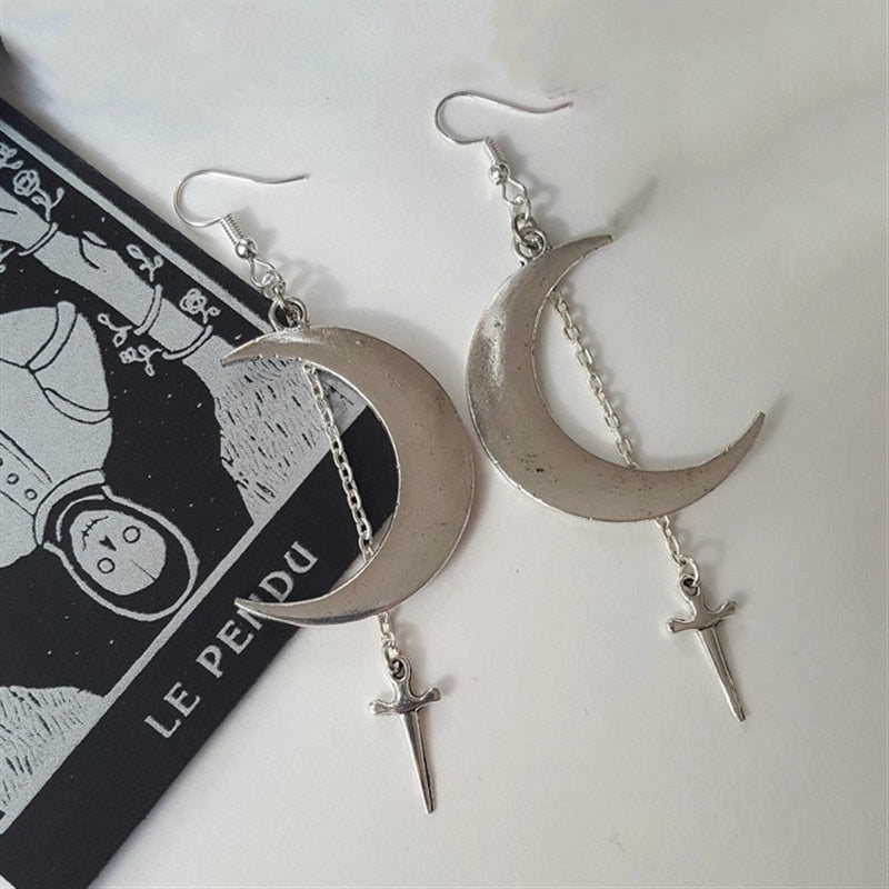 Crescent Moon earrings Many Styles