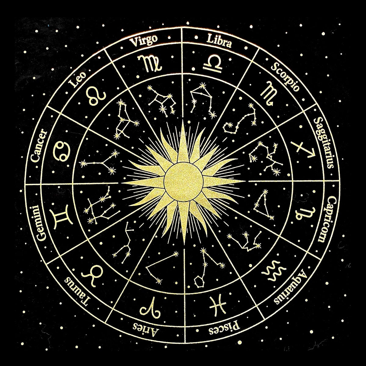 Pentagram Tarot Cloth  Altar Cloth Constellation Sun Star Moon Universe Witchcraft Alter Tarot Spread Table Cloth Wicca Square