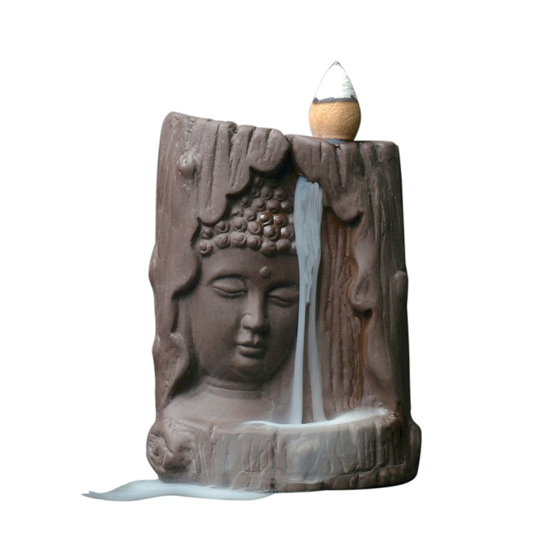 Backflow Incense Burner Buddha Statue