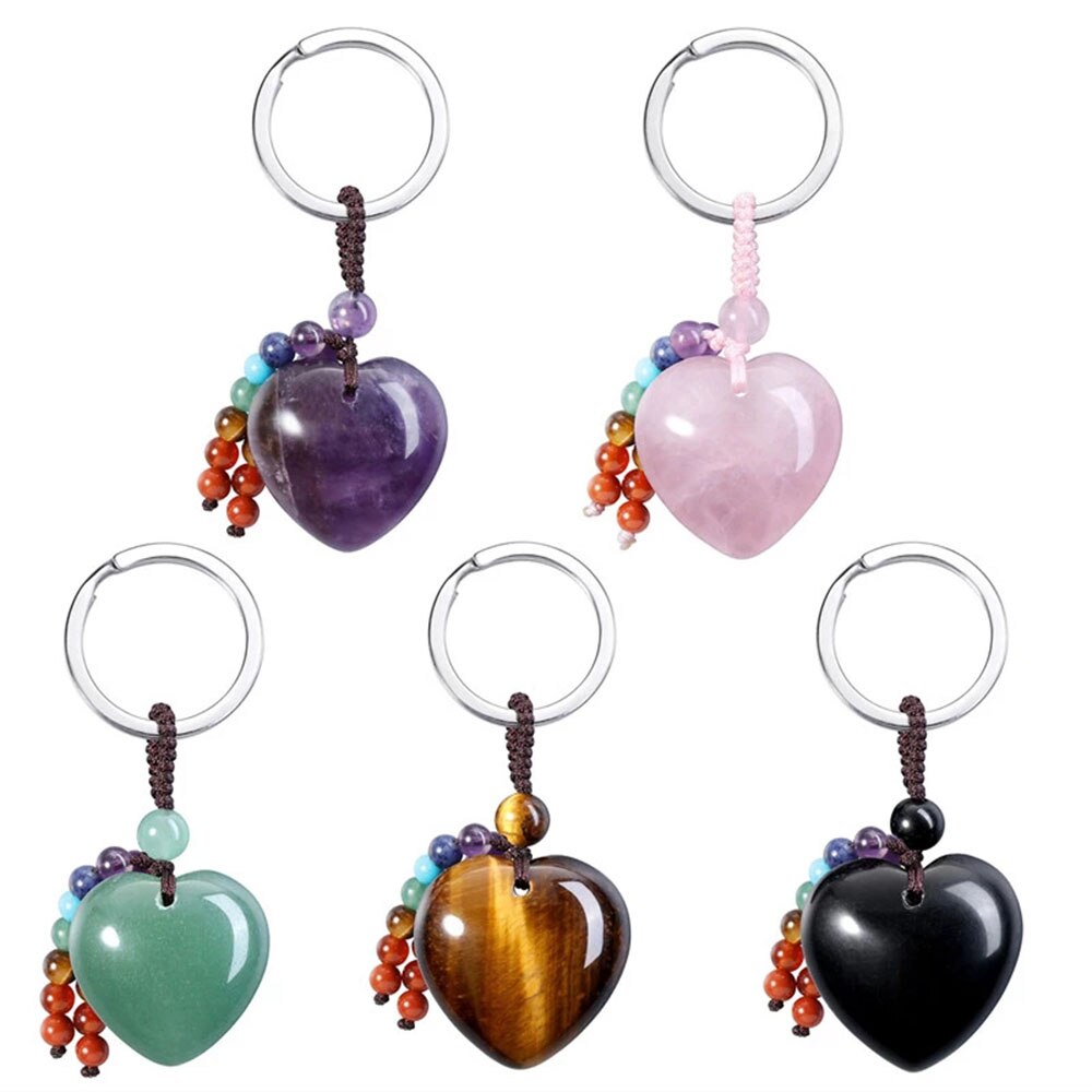 Heart Shape Crystal Keychain