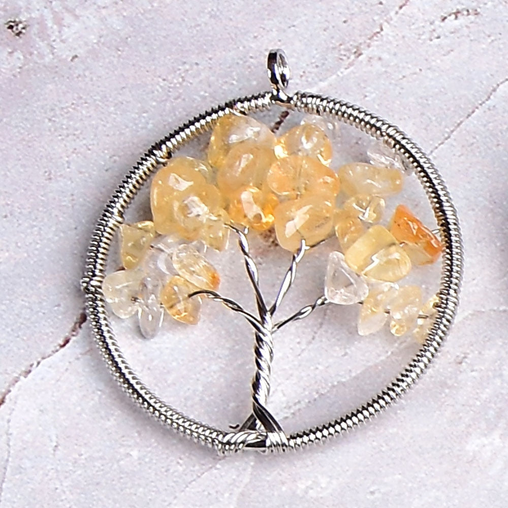 Crystal Tree Of Life Pendant