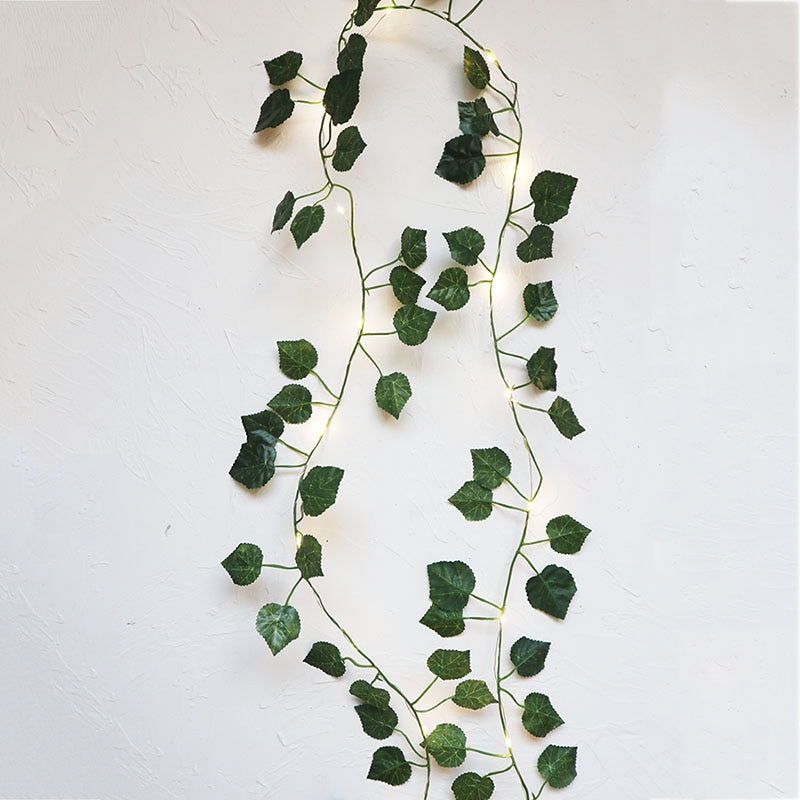 Ivy leaf garland fairy lights