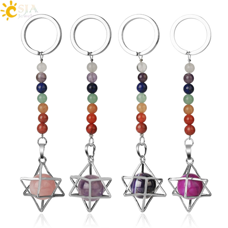 Chakra Key Chain Ring