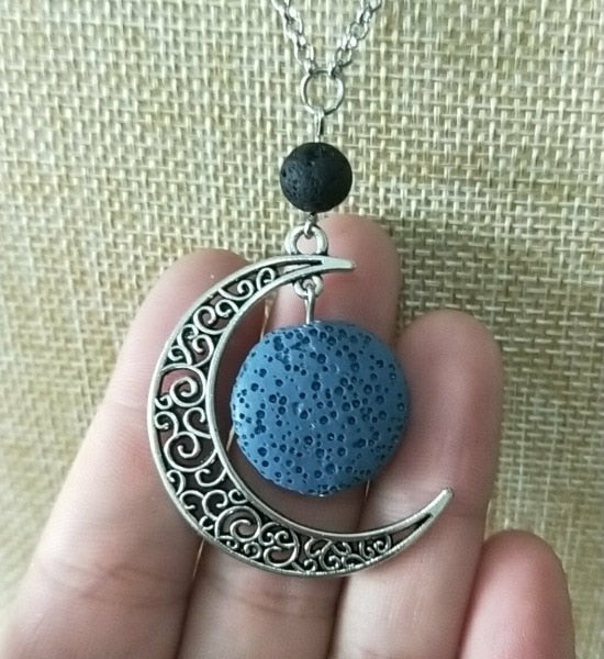 Lava Stone Essential Oil Diffuser Necklace