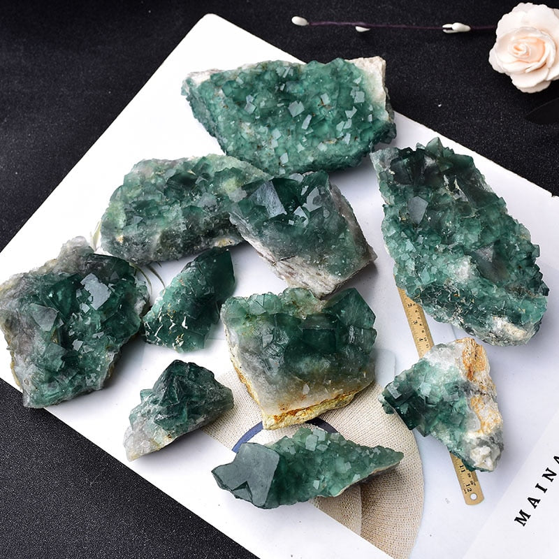 Green Fluorite cluster