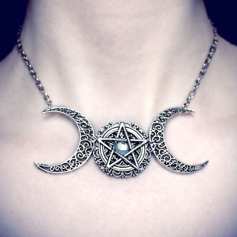 Triple Moon Necklaces