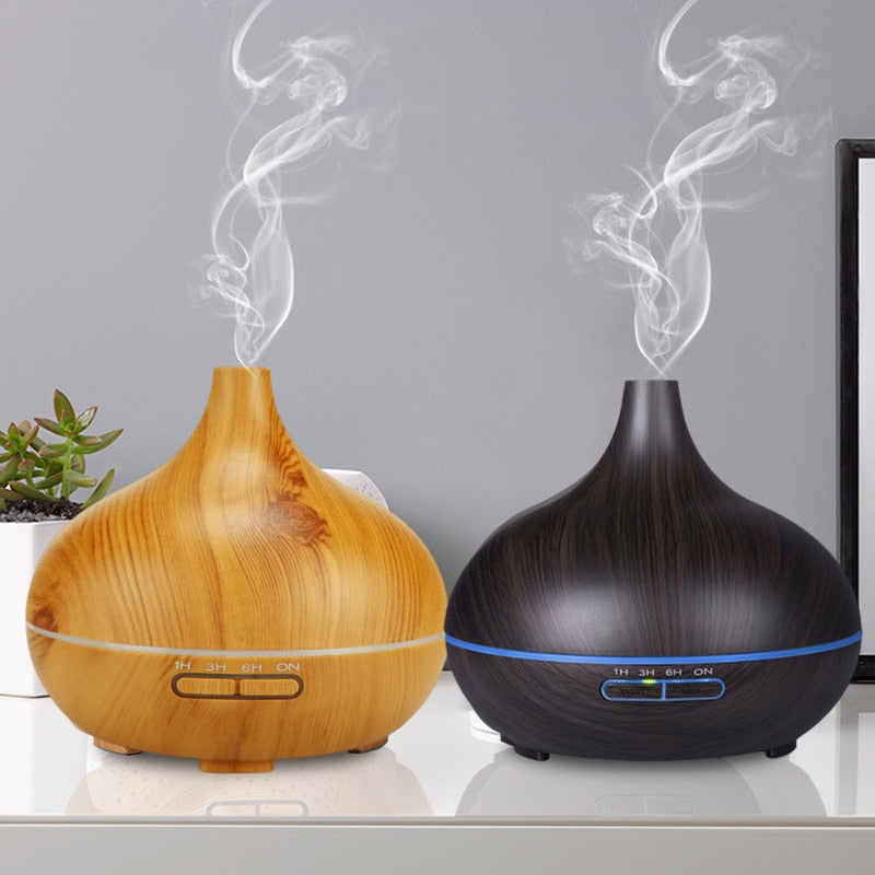 550ml Aromatherapy Essential Oil Diffuser Teardrop w/ Remote