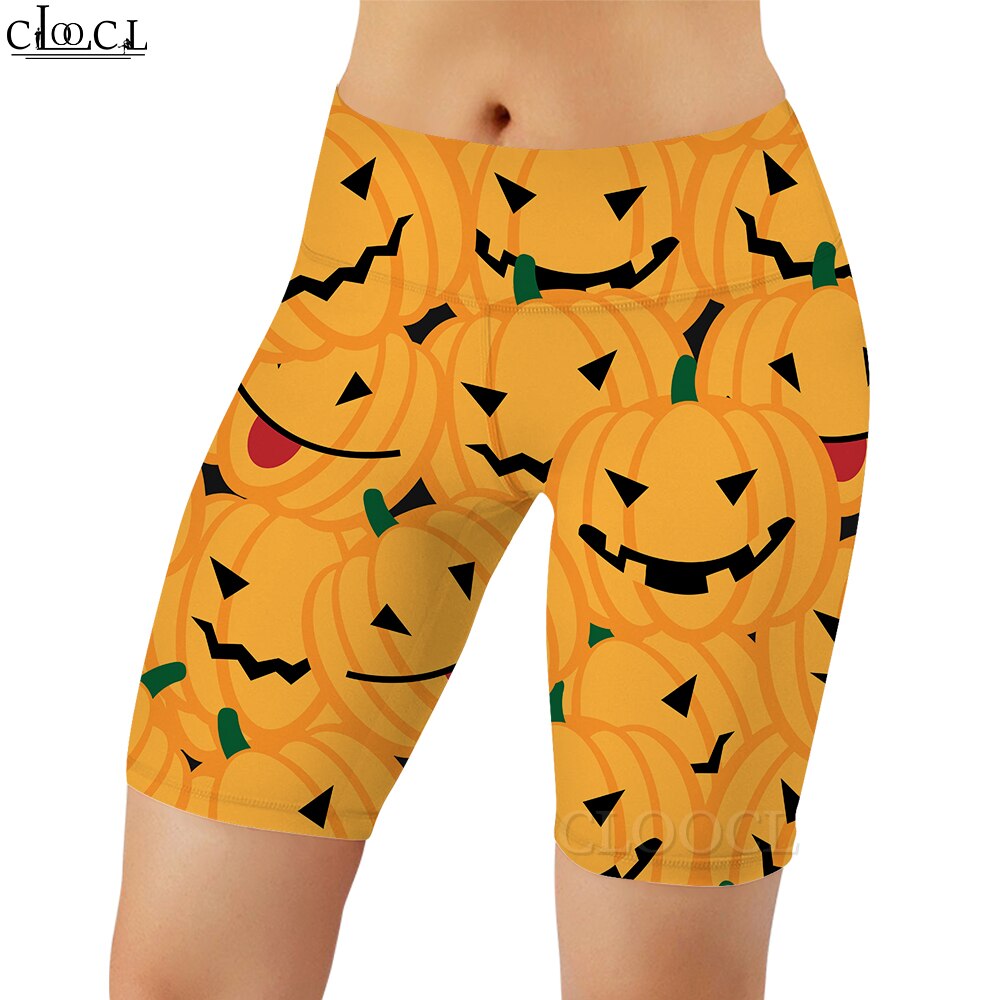 Cartoon Legging Halloween Witch Printed