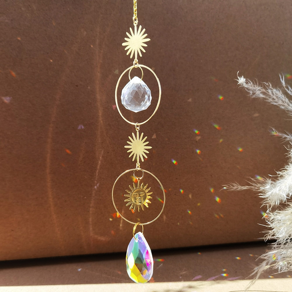 Suncatcher Crystal Sun and Moon Crystals