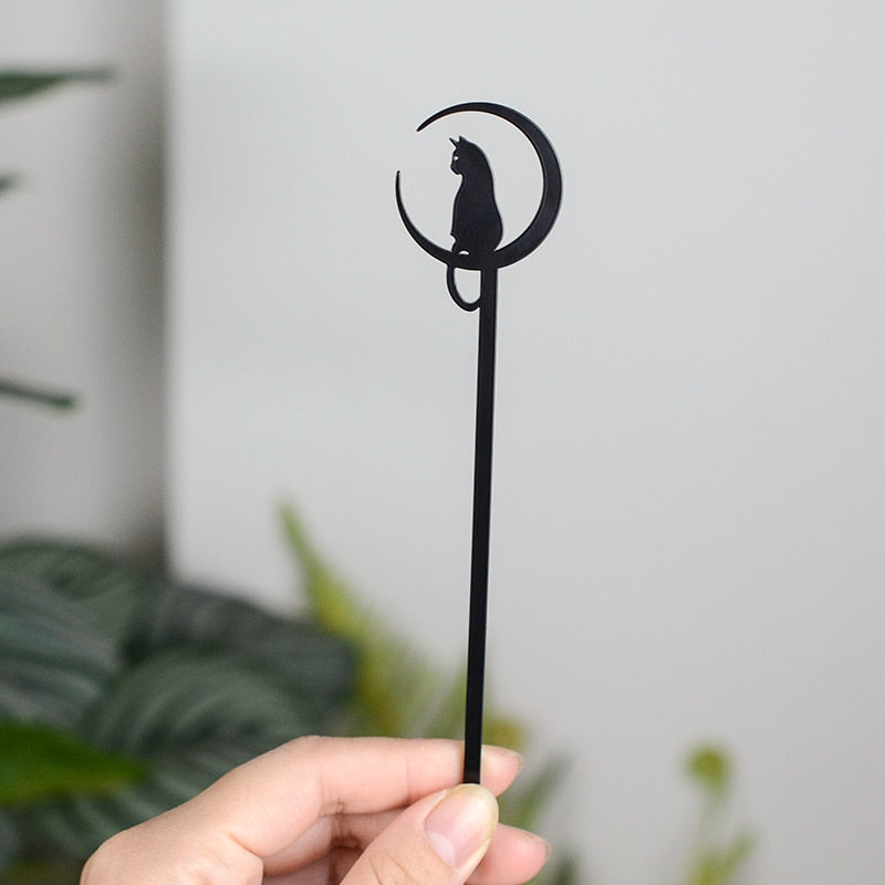 Witch Sword Crescent Moon Goddess Hair Stick