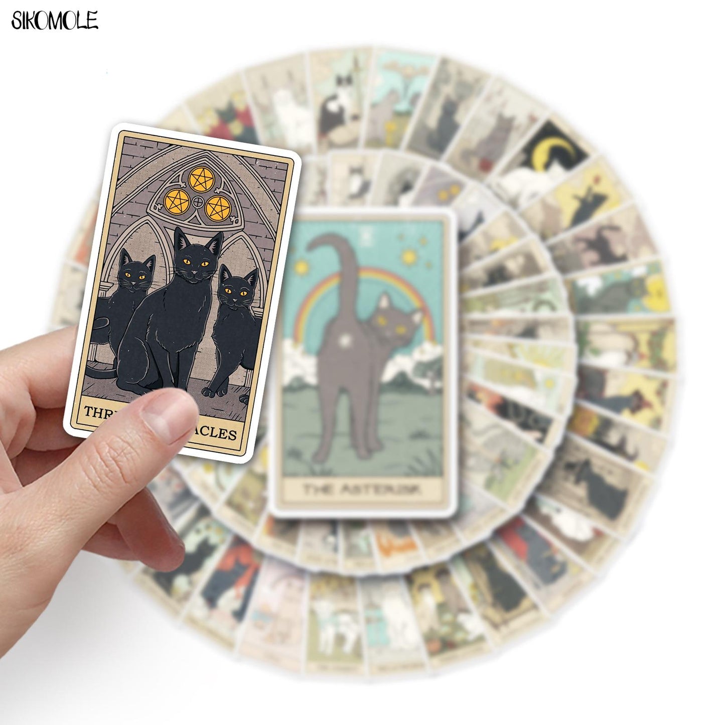 10/30/62PCS  Tarot Card Stickers