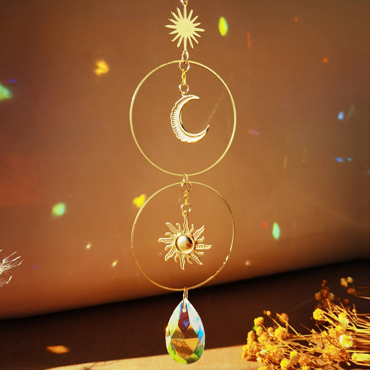 Suncatcher Crystal Sun and Moon Crystals