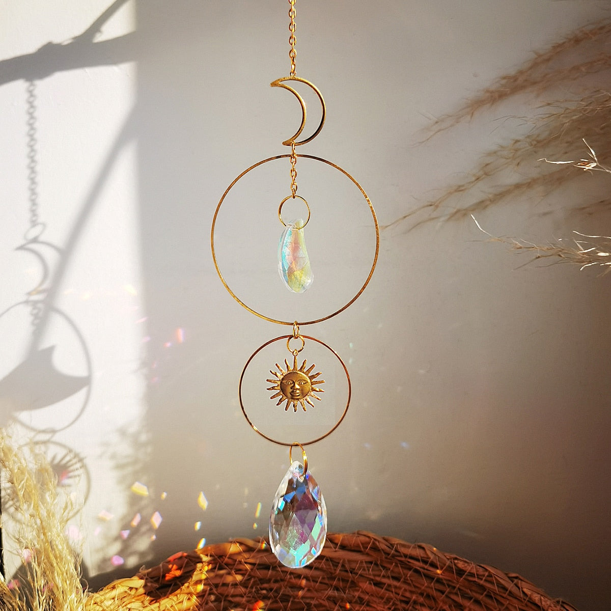 Suncatcher Crystal Sun and Moon Crystals