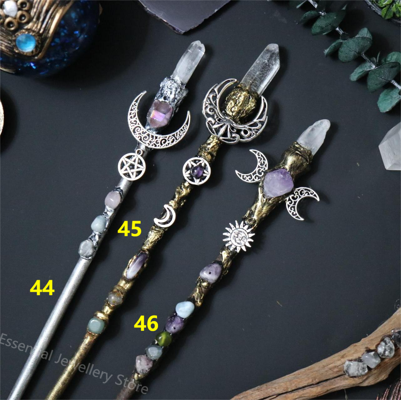 Crystal Wicca Wands