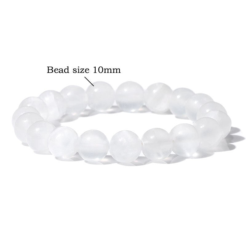 Agates Stone, Howlite, & Selenite Beaded Bracelets