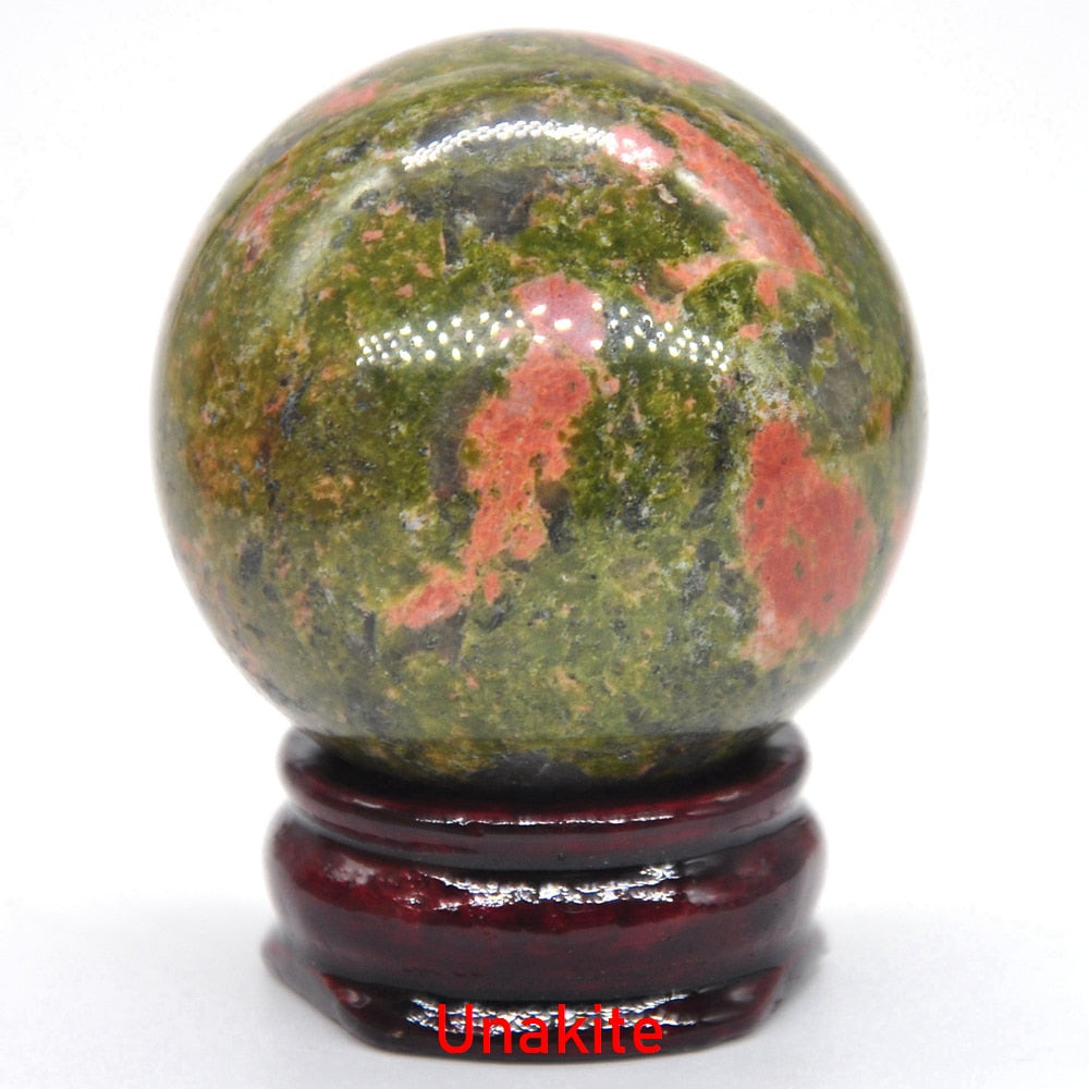 40MM Natural Crystal Sphere