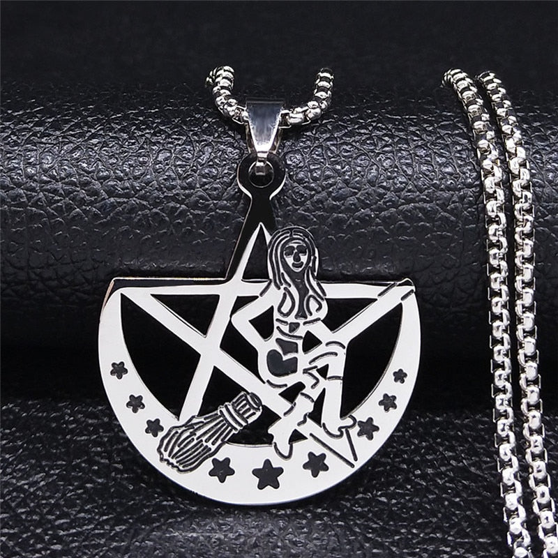 Stainless Steel Witch Necklaces