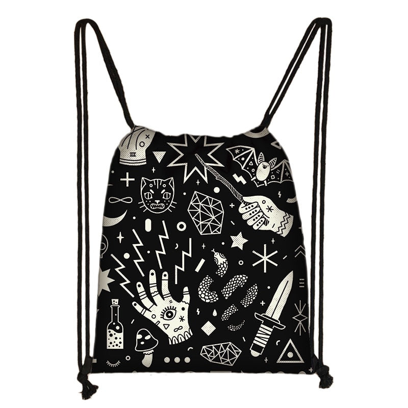 Wiccan styles Drawstring Backpack