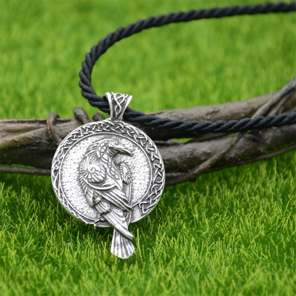 Odin Raven Talisman Amulet Viking Necklace