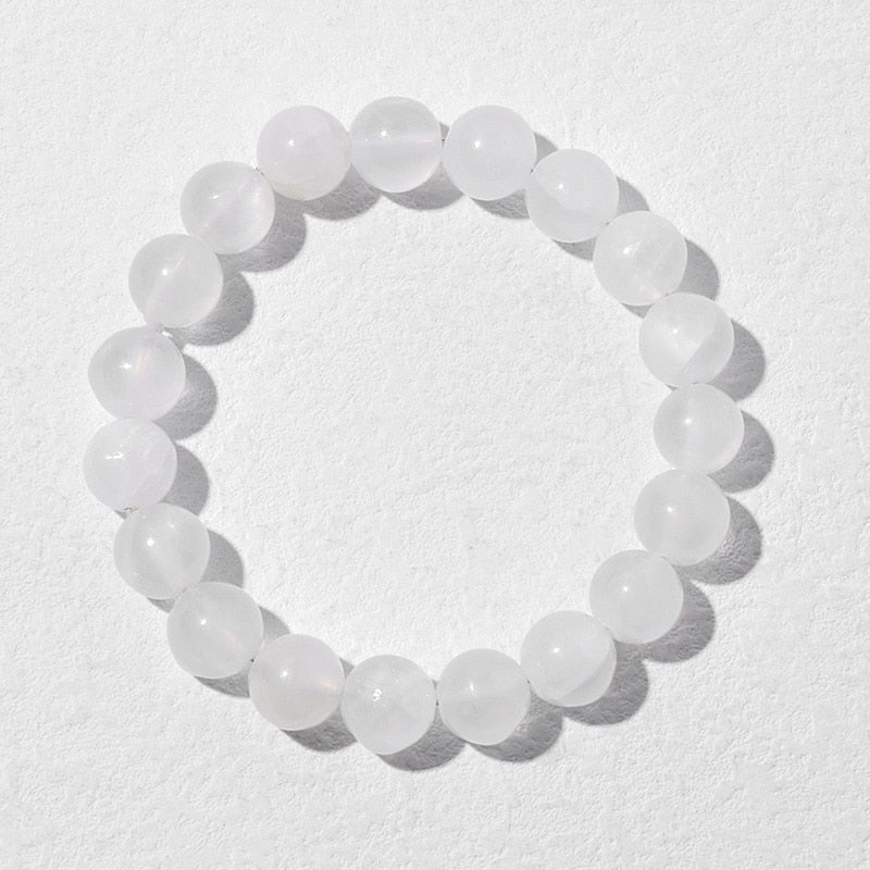 Agates Stone, Howlite, & Selenite Beaded Bracelets