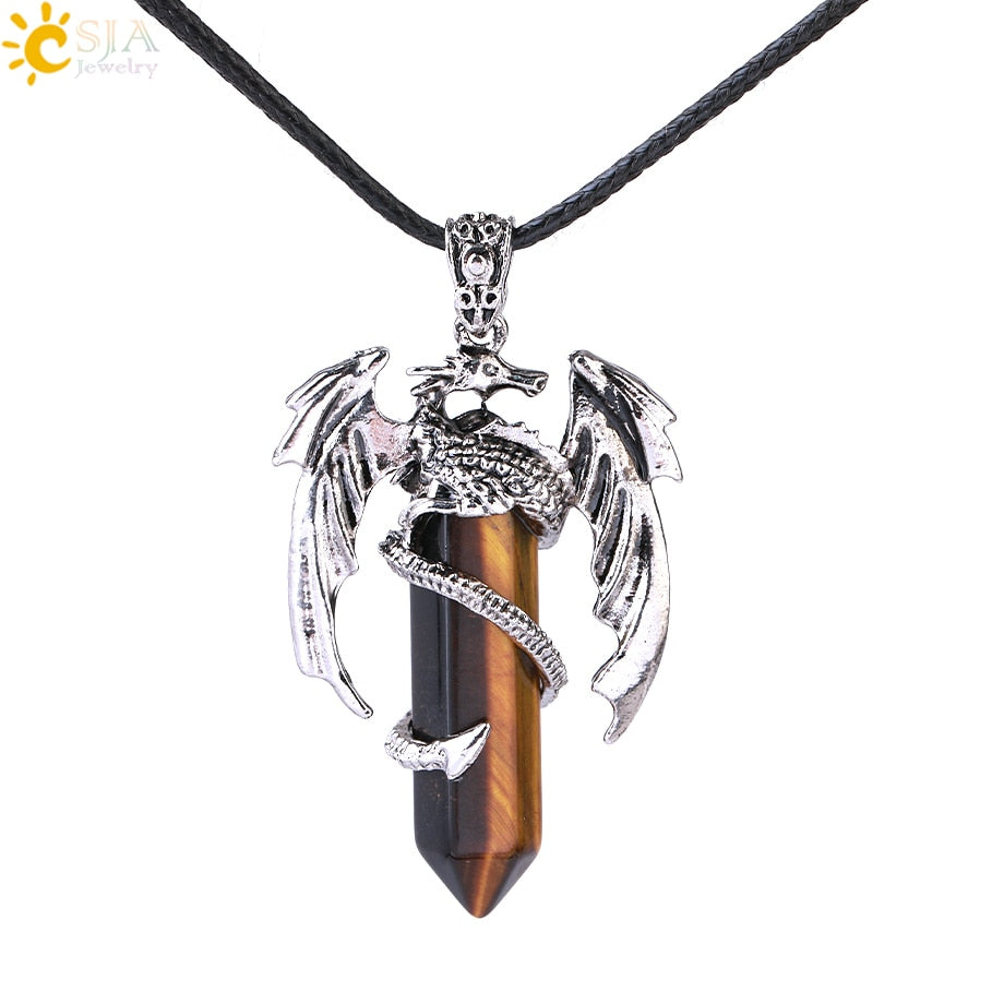 Crystal Dragon Necklace