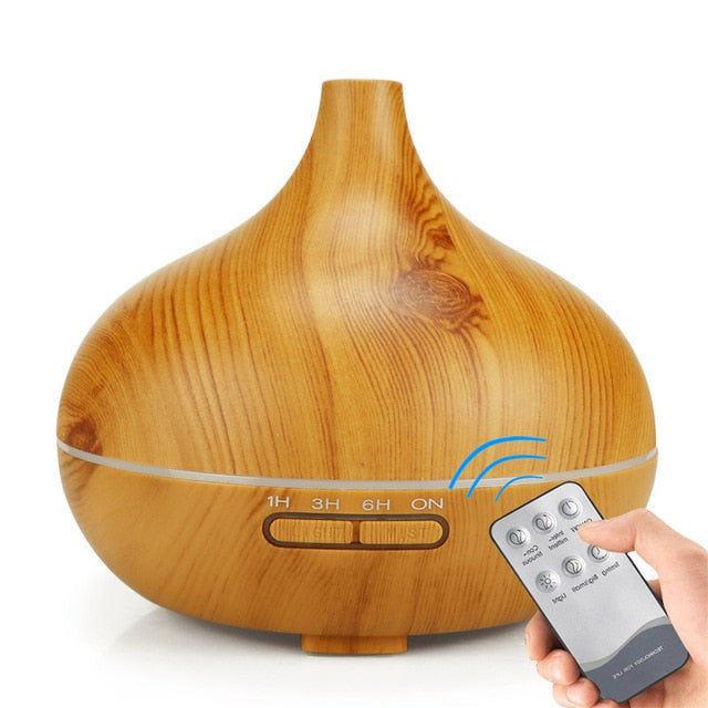 550ml Aromatherapy Essential Oil Diffuser Teardrop w/ Remote