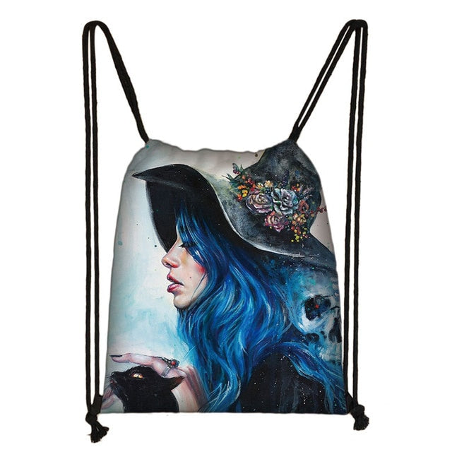 Wiccan styles Drawstring Backpack